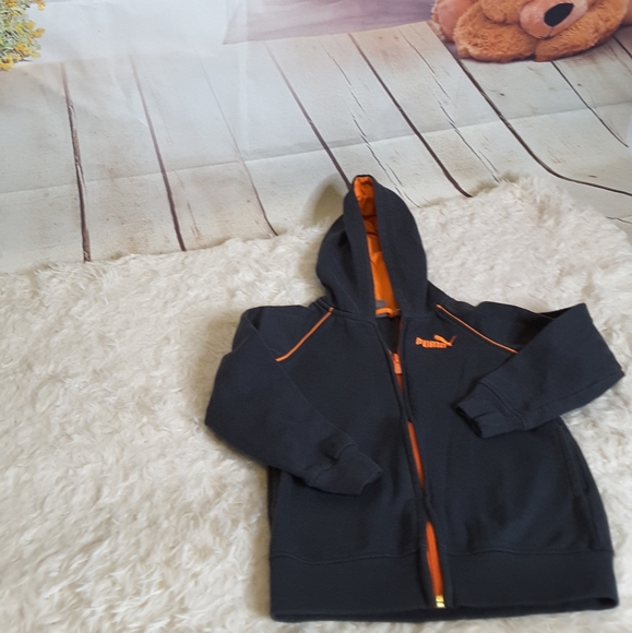 Puma Other - 3/$30 Puma grey orange hoodie jacket front zipper
